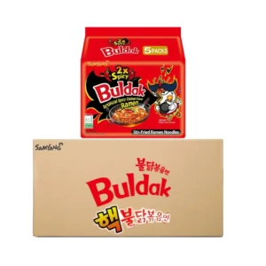 Case of Samyang 2X Spicy Buldak Hot Chicken Instant Noodles 140g x 40 packs for distribution in the UAE