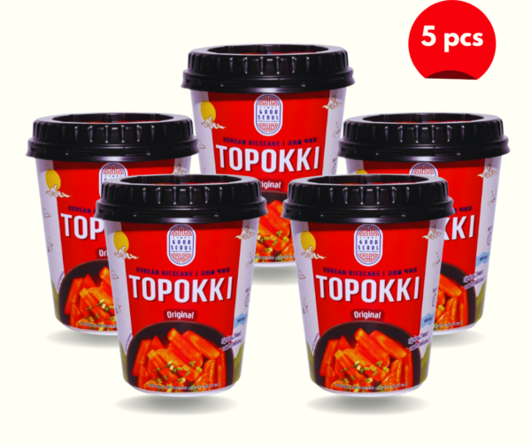 Good Seoul Korean Rice Cake Topokki Original Spicy 113 g offer 5 pieces