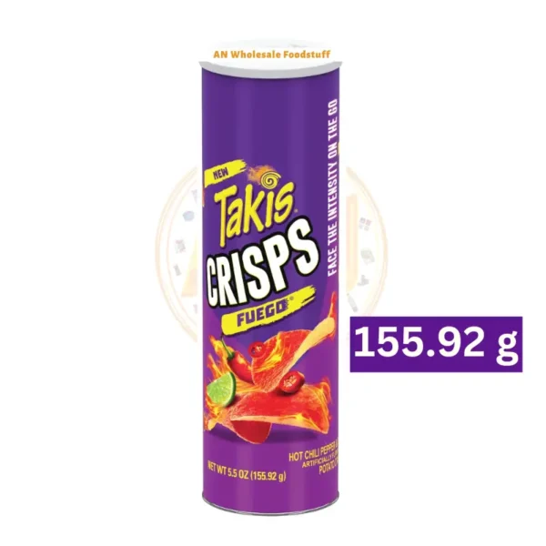 Takis Crisps Fuego 5.5oz pack showcasing a spicy and tangy flavor.