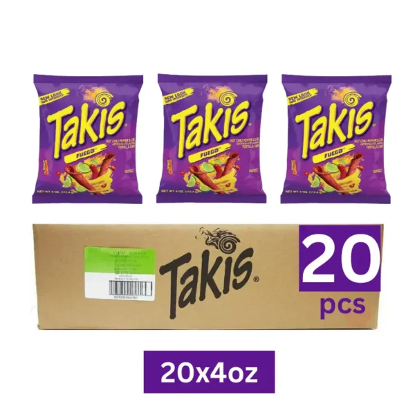 Takis Fuego 113g 20pcs Carton Wholesale in Dubai Ajmal Noor