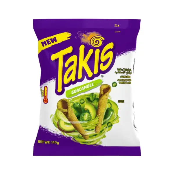 Stacked Takis Guacamole 113g 4oz for wholesale at Ajmal Noor, Dubai.