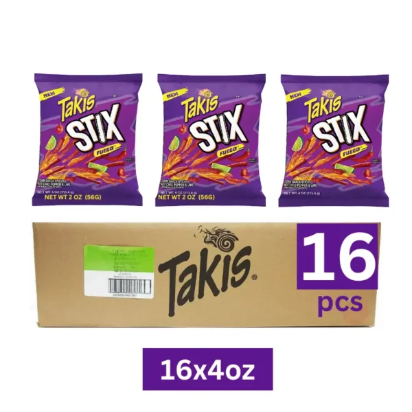 Takis Stix 16pcs Carton for Wholesale in Dubai, UAE