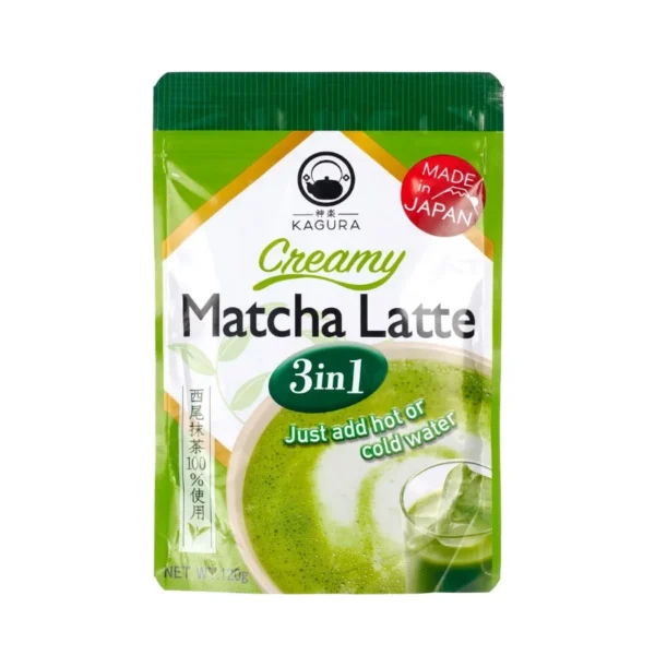 KAGURA Japanese Matcha Latte 3-in-1 120g x 8 pieces Wholesale available in Ajmalnoor Foodsruff Trading in Dubai