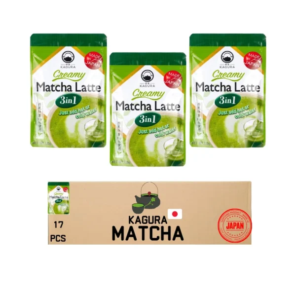 KAGURA Japanese Organic Matcha Latte Powder Wholesale 120g x 8 pieces