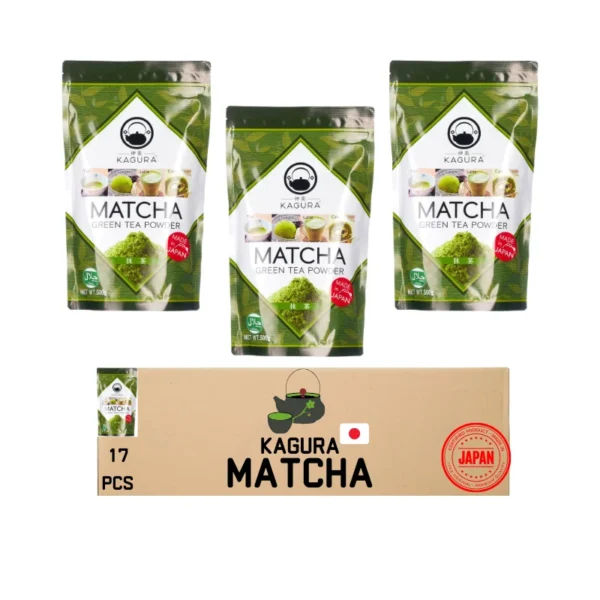 KAGURA Matcha Powder 8pcs x 500g Wholesale Packaging