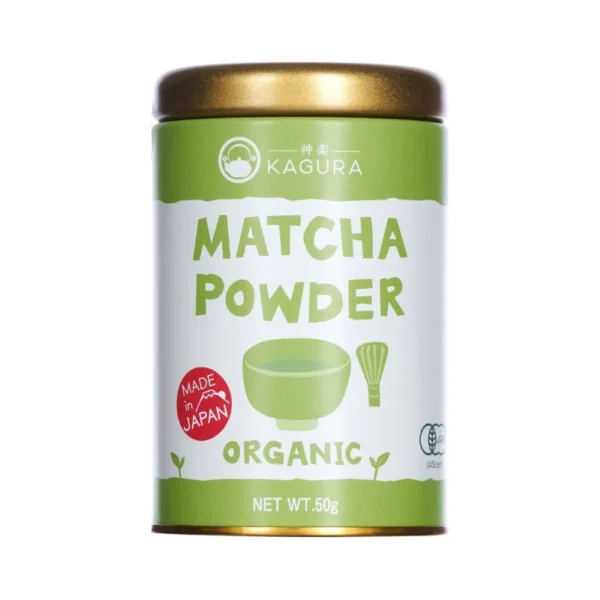 Kagura Organic Matcha Green Tea Powder 50g x 8 Pieces Wholesale - Premium Japanese Matcha, in Dubai available in ajmal noor Foodstuff Trading