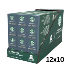 Starbucks Espresso Roast Coffee Capsules Available in An Wholesale Foodstuff Trading in Dubai Bold and Rich Flavor كبسولات قهوة ستاربكس إسبريسو روست نكهة غنية وجريئة متوفره بالكرتون بسعر الجملة