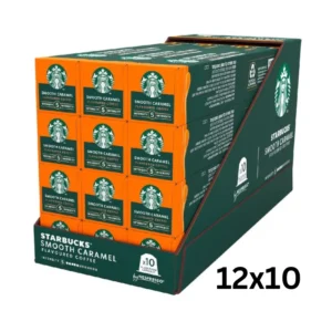 Starbucks Smooth Caramel Coffee Available in Wholesale Price in AN Wholesale Foodstuff Trading in Dubai Pods Sweet and Rich Flavor كبسولات قهوة ستاربكس كاراميل نكهة حلوة وغنية متوفرة في دبي بسعر الجملة