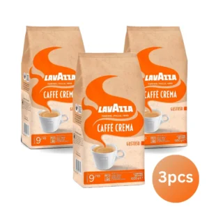 Lavazza Caffe Crema Gustoso Coffee Beans 1kg Pack of 3 Premium Espresso Blend