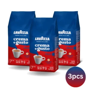 Lavazza Crema e Gusto Classico 3pcs 1kg Each Premium Coffee Beans for Rich Espresso and Lattes