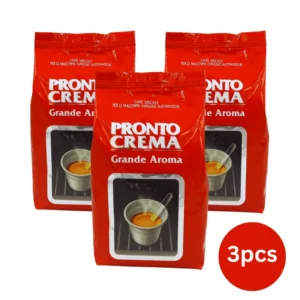 Lavazza Pronto Crema Grande Aroma Coffee Beans 1kg Pack of 3 Espresso