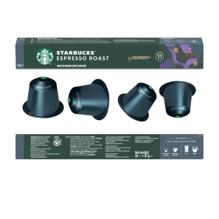 Starbucks Espresso Dark Roast by Nespresso Coffee Capsules 10×12-120Pcs