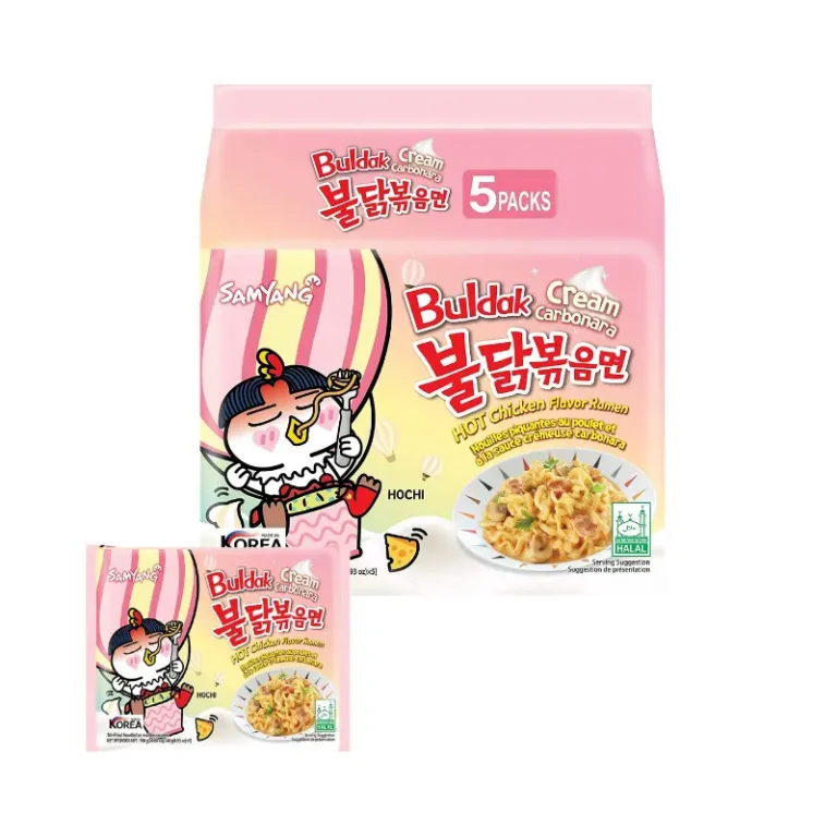 Samyang Buldak Cream Carbonara Hot Chicken Ramen Flavor140gx8x40