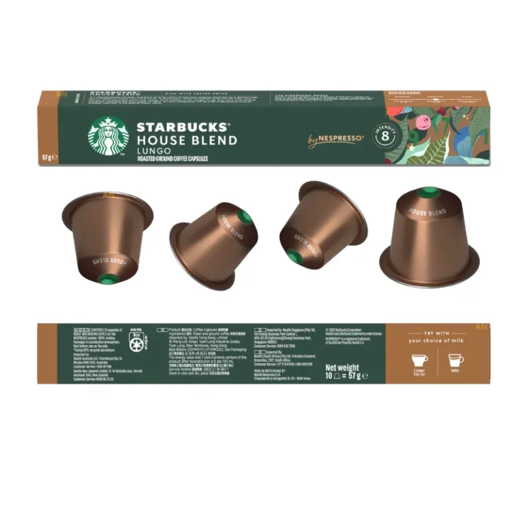 Starbucks House Blend Lungo by Nespresso Capsules 57g (Pack of 12)