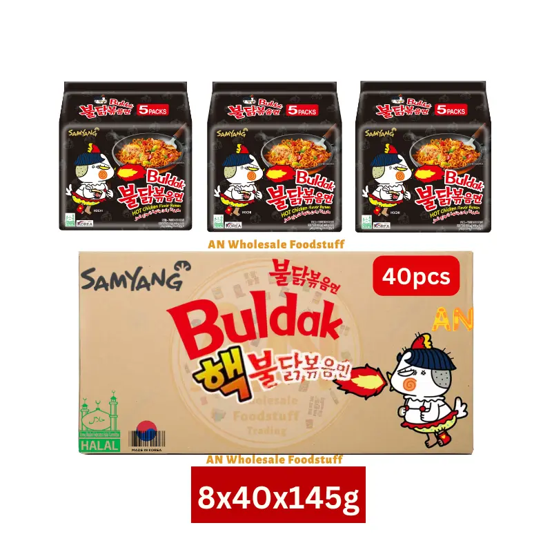 Samyang-Buldak-Original-Hot-Chicken-Ramen-Wholesale-Carton-140g-x-8-Packs-x-40-pcs