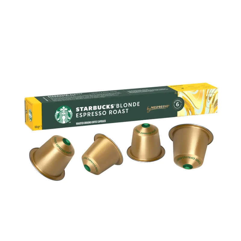 Starbucks Blonde Espresso Roast Coffee 10 Capsules by Nespresso Pack of 12