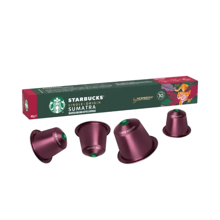 Starbucks Sumatra Single Origin Coffee Capsules by Nespresso (Pack of 12, Total 120 Capsules)